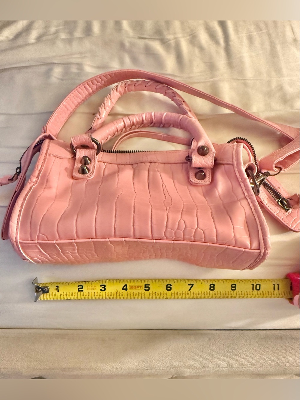 Extravagant Motion Le City Satchel Handbag - Pink - Picture 5 of 6